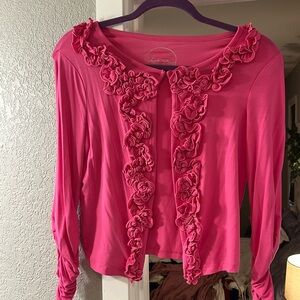 Inc pink cardigan size S